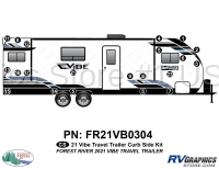 21 Piece 2021 Vibe Travel Trailer Curbside Graphics Kit