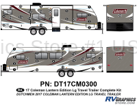 47 Piece 2017 Large Coleman Lantern EditionTravel Trailer Complete Graphics Kit