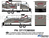 27 Piece 2017 Small Coleman Lantern EditionTravel Trailer Complete Graphics Kit