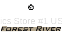 Large FOREST RIVER decal