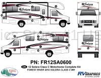 28 Piece 2012 Solera Motorhome Complete Graphics Kit