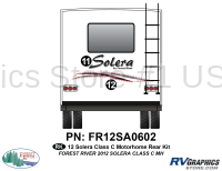 2 Piece 2012 Solera Motorhome Rear Graphics Kit