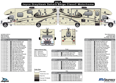 Jayco - Greyhawk - 2017 Greyhawk Motorhome Beige version