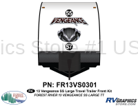 2 Piece 2013 Vengeance SS Large Trailer Front Graphics Kit