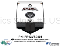 2 Piece 2013 Vengeance SS Medium Trailer Front Graphics Kit