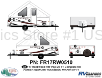 16 Piece 2017 Rockwood HW Pop-Up Travel Trailer Complete Graphics Kit