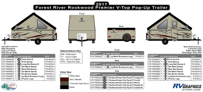 Forest River - Rockwood - 2017 Rockwood Premier Vtop Pop Up Travel Trailer