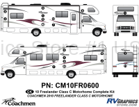 23 Piece 2010 Freelander Large Motorhome Complete Graphics Kit