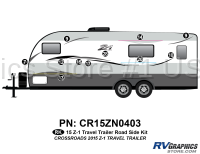 11 Piece 2015 Z-1 Small Travel Trailer Roadside Graphics Kit