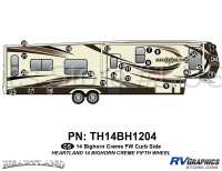 25 Piece 2014 Bighorn FW Brown Version Curbside Graphics Kit