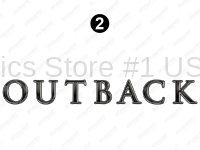 Side-Rear Outback Logo (B)
