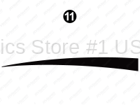 Rear Upper Black Spike (O) Roadside(RS)-Left-Driver Side