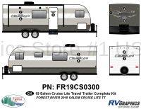 10 Piece 2019 Salem Cruise Lite Complete Graphics Kit