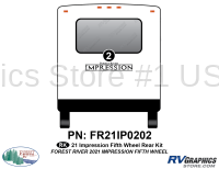 1 Piece 2021 Impression Fifth Wheel Rear Graphics Kit
