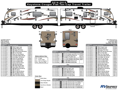 Keystone RV - Cougar - 2014-2015 Cougar Flat Tan Cap Travel Trailer