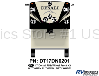 8 Piece 2017 Denali Fifth Wheel Front Graphics Kit