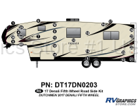 26 Piece 2017 Denali Fifth Wheel Roadside Graphics Kit