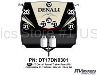 8 Piece 2017 Denali Fifth Wheel Front Graphics Kit