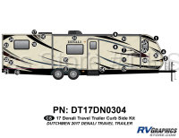 26 Piece 2017 Denali Fifth Wheel Curbside Graphics Kit