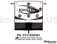 5 Piece 2011 Kodiak Travel Trailer Front Graphics Kit - Image 2