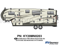 31 Piece 2020 Montana Fifth Wheel Roadside Graphics Kit