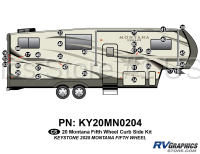 31 Piece 2020 Montana Fifth Wheel Curbside Graphics Kit