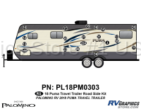 20 Piece 2018 Puma Travel Trailer Roadside Graphics Kit