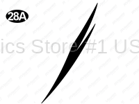 Front Black Split Swoop A