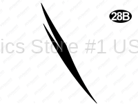 Front Black Split Swoop B