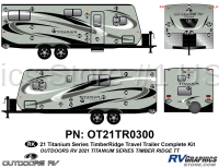 44 Piece 2020 Titanium Series Travel Trailer Complete Graphics Kit