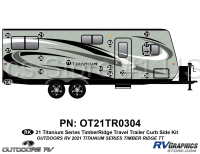 16 Piece 2020 Titanium Series Travel Trailer Curbside Graphics Kit