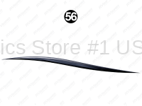 Mid Lwr Print Blue Swoosh