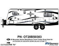 18 Piece 2020 Mountain Series Blackstone Travel Trailer Roadside Graphics Kit