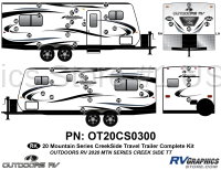 43 Piece 2020 Mountain Series Creekside Travel Trailer Complete Graphics Kit