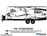 16 Piece 2020 Mountain Series Creekside Travel Trailer Roadside Graphics Kit