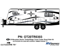 18 Piece 2020 Mountain Series Timber Ridge Travel Trailer Roadside Graphics Kit