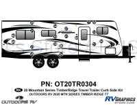 19 Piece 2020 Mountain Series Timber Ridge Travel Trailer Curbside Graphics Kit