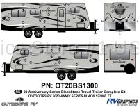 49 Piece 2020 Anniversary Series Blackstone Travel Trailer Complete Graphics Kit