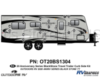 19 Piece 2020 Anniversary Series Blackstone Travel Trailer Curbside Graphics Kit