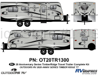 51 Piece 2020 Anniversary Series Timber Ridge Travel Trailer Complete Graphics Kit