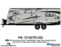 18 Piece 2020 Anniversary Series Timber Ridge Travel Trailer Roadside Graphics Kit