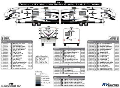 Outdoors RV - Glacier Peak - 2020 Glacier Peak Mountain Series Fifth Wheel