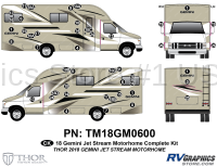 46 Piece 2018 Gemini Motorhome Complete Graphics Kit-Neutral Version