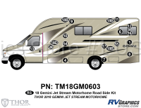 19 Piece 2018 Gemini Motorhome Roadside Graphics Kit-Neutral Version