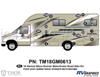 19 Piece 2018 Gemini Motorhome Roadside Graphics Kit-Blue Version