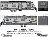 37 Piece 2019 Catalina Travel Trailer Complete Graphics Kit