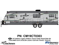 16 Piece 2019 Catalina Travel Trailer Roadside Graphics Kit