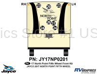 7 Piece 2017 North Point Fifth Wheel Front Graphics Kit