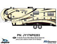 25 Piece 2017 North Point Fifth Wheel Roadside Graphics Kit