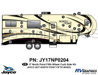 25 Piece 2017 North Point Fifth Wheel Curbside Graphics Kit